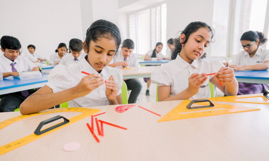 igcse schools in bangalore ekya nava students sitting inside the classroom